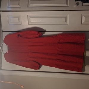 Old Navy Red Long Sleeve Dress Size M
